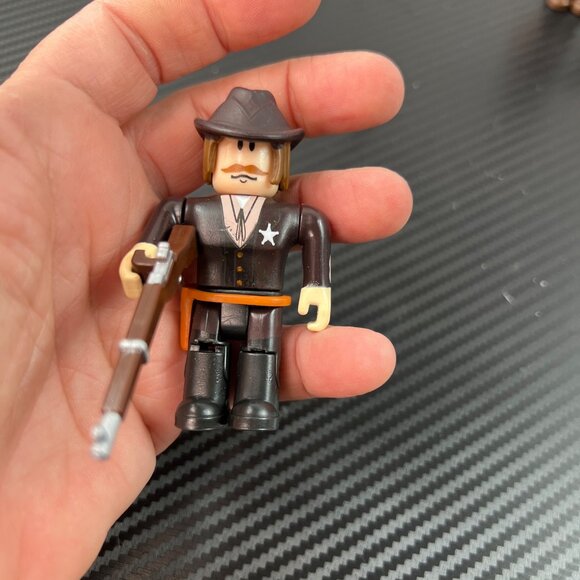 Roblox Wild West Sheriff Cowboy Indian Farmer Toy Figures Set Of 4 Cake Toppers - Picture 4 of 12